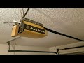 Old overhead garage door and opener  from 80.s