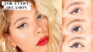 Eyeliner Mastery: Crafting 4 Stunning Looks For Hooded Eyes \u0026 Beginners | Hajar Beauty