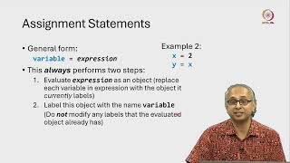 Lec 29 Assignment statements in Python