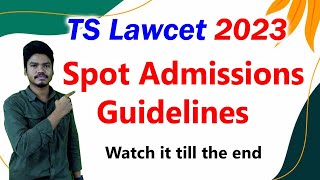 Ts Lawcet Spot Admissions