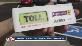 US 36 toll lanes start Wednesday
