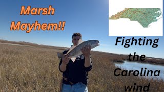 DESTROYING Redfish in the Marsh