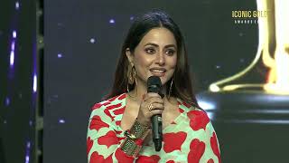 Hina Khan won Pathbreaking Personality of the year at Iconic Gold Awards 2024