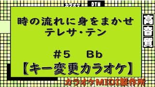 時の流れに身をまかせ　テレサ・テン【キー変更カラオケ】＃5　Bb