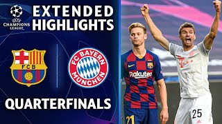 Barcelona vs. Bayern Munich | Champions League Quarterfinal Highlights | UCL on CBS Sports