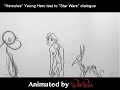 Young 'Hercules' Animation Pencil Test to 'Star Wars' Dialogue