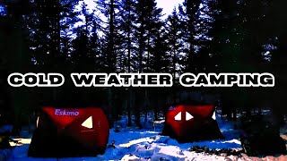 🥶COLD WEATHER CAMPING🥶 IN THE NEWFOUNDLAND WILDERNESS 🌳🌲