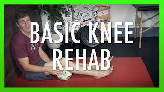 Basic Knee Rehab Exercise - Inner Range Quads Holds