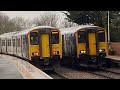 Double, double DMU’s. 150272 & 150220 arriving together Lea Road 1/12/2024