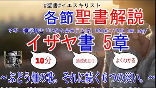 イザヤ書5章　聖書解説　 「ぶどう畑の歌。それに続く６つの災い。」