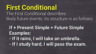 Conditionals | Mastering Conditionals: Structure and Application | Examples