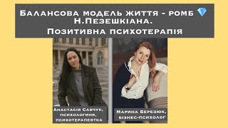 Балансова модель життя - ромб 💎 Н.Пезешкіана. Позитивна психотерапія