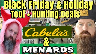 BEST Black Friday Deals at Menards + Cabela's Hunting Items BF Prep Walk Thru