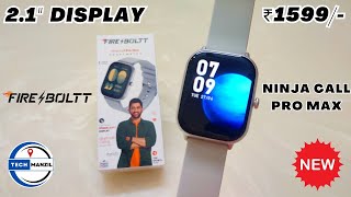 Fire Boltt Ninja Call Pro Max - Unboxing & Review | fire boltt ninja call pro max smartwatch | watch