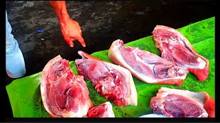 Amazing Meat Cutting Process \u0026 Skills//The Skills of Pork Cutting with Iron Knife//Best \u0026 Fresh Pork