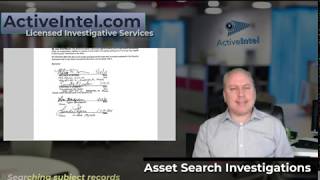 Full asset search investigation tutorial