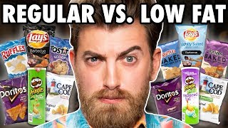 Low Fat vs. Regular Chips Taste Test