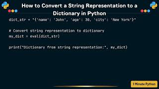 How to Convert a String Representation to a Dictionary in Python