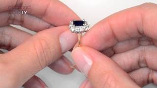 FET24 - Sapphire 1.15ct And Diamond 0.50CT 18K Gold Ring