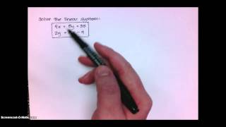 Algebra 6-4: Solve Linear Systems by Multiplying