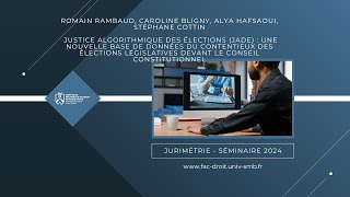 Justice algorithmique des élections(JADE): une nouvelle base de données du contentieux des élections