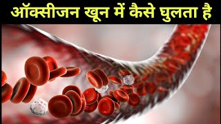 ऑक्सीजन रक्त में कैसे घुलता है - transportation of oxygen in blood