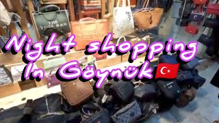 Night shopping in Göynük 🇹🇷