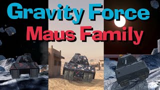 WOT Blitz Gravity Mode Maus Family || VK 100.01 (P), Mäuschen & Maus