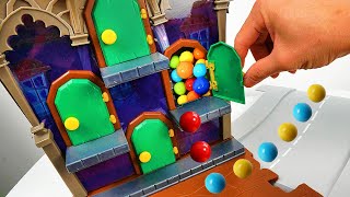 Haunted House Marble Run Race ASMR ☆ Out of the Door ☆ Creative Healing Sound Machine Build