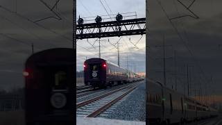 PRR “Colonial Crafts” Sleeper on Amtrak 97 “Silver Meteor” through Claymont, DE 12-28-2024 #prr