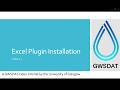2.1 Excel Plugin Installation
