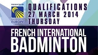 QR - MD - Aaron Cheng / R.Mccarthy vs W.Goudallier / L.Zdenjak - 2014 French International