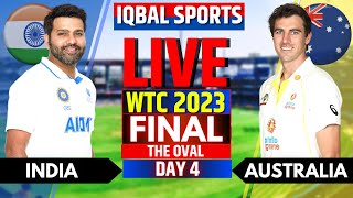 IND vs AUS Live Scores, Day 4 | WTC Final 2023 | India vs Australia Live Match Scores, #livescore