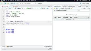 Organizing RMarkdown Documents