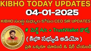 #KIBHO || TrustWallet లో ముఖ్యమైన డౌట్స్ - మన CEO గారి మాటల్లో