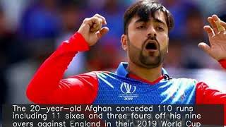 Rashid Khan 1st spinner in history to give away 100 runs in an ODI