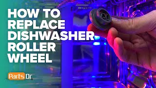 How to replace lower rack roller wheel in LG dishwasher part #4581DD3003C