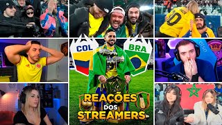 REAÇÃO DOS STREAMERS COM O BRASIL CAMPEÃO!! (LEGENDADO)