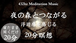 【20分瞑想】夜の森とつながり浮遊感を感じる20分瞑想