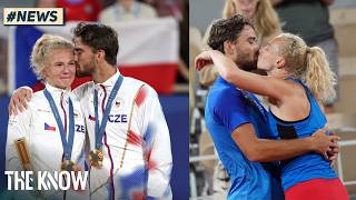 Exes Siniakova \u0026 Machac Win Gold, Share Emotional Kiss at Paris 2024 • The Know Official