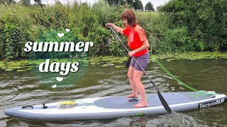 Weekly Vlog 🛶 First Time Paddle Boarding! Sketching, Cooking \u0026 Learning to Enjoy Summer