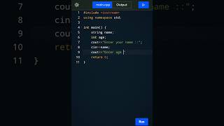 taking input from user in C++|| C++ programming #programming #c++