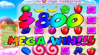 INSANE $800 SWEET BONANZA MEGA WIN ON ROOBET!!!