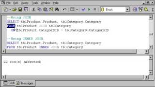 SQL SERVER Tutorial - T-SQL: TOP - CROSS JOIN - JOIN WITH WHERE - INNER JOIN - MULTIPLE JOIN