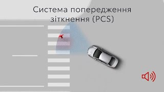 Система попередження про загрозу фронтального зіткнення (PCS) - Toyota