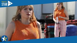 Lucy Boynton flashes her midriff in a crop-top as she films for The Greatest Hits 279585