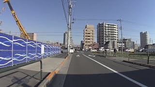 【自転車車載】足立区・石塚公園〜八潮市・県道115号大曽根交差点(2016/12/09)