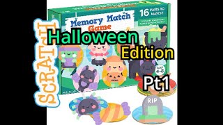 Scratch Tutorial | Halloween Memory Game | Part 1 | How to make a card matching game on scratch