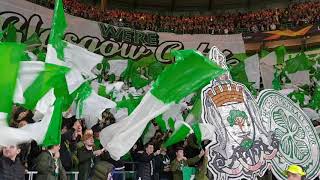 Green Brigade Ultras Display | Celtic Fans - We're Glasgow Celtic | Celtic vs Rosenberg
