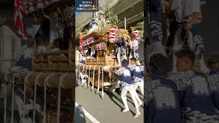 2023.8.2『尼崎だんじり祭り』神社に颯爽と向かう【南出】(Amagasaki Danjiri Festival\